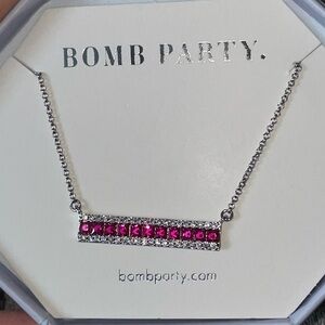 Bomb Party RBP3165 OG Ruby Bar Necklace